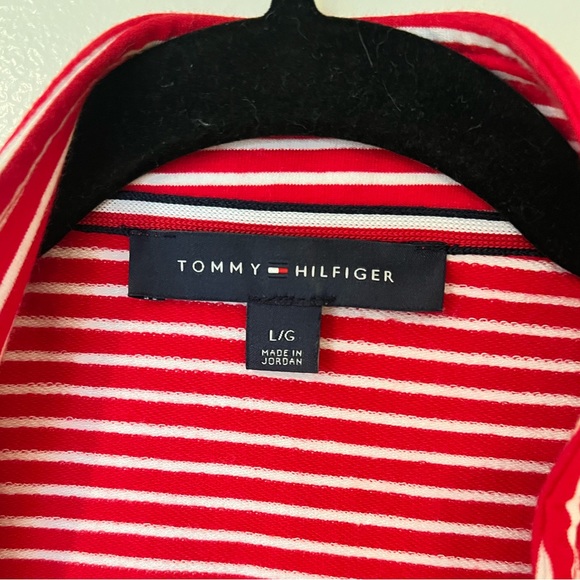 TOMMY HILFIGER Military red navy sailor open jacket cardigan long sleeve - Picture 3 of 7